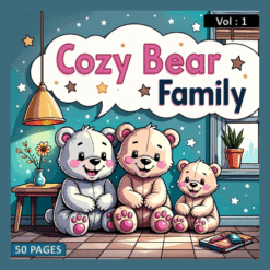Alternative view of Cozy Bear Family Coloring Pages Tome 1: A World of Cuddly Creativity!