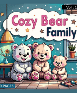 Alternative view of Cozy Bear Family Coloring Pages Tome 1: A World of Cuddly Creativity!