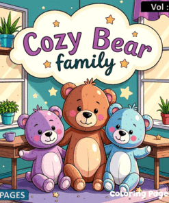 Alternative view of Cozy Bear Family Coloring Book Tome 2: Your Next Creative Escape