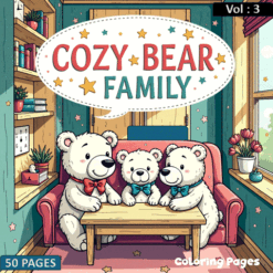 Alternative view of Cozy Bear Family Adventures Coloring Pages Vol 3  Your Creative Journey