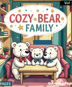 Alternative view of Cozy Bear Family Adventures Coloring Pages Vol 3  Your Creative Journey
