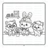 Fun Jobs with Pipo Lulu and Mimi Coloring book  – VOL 10 – 50 Pages - Image 4