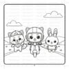 Funny Vehicles with Pipo Lulu and Mimi – VOL 13 – 50 Pages Coloring Book - Image 4