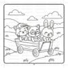 Funny Vehicles with Pipo Lulu and Mimi – VOL 13 – 50 Pages Coloring Book - Image 5