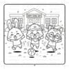 At School with Pipo Lulu and Mimi Coloring Book – VOL 8 – 50 Pages - Image 5
