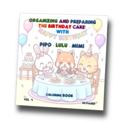 A Birthday Surprise for Pipo Lulu and Mimi Coloring Book – VOL 4