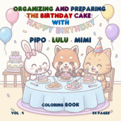 A Birthday Surprise for Pipo Lulu and Mimi Coloring Book – VOL 4
