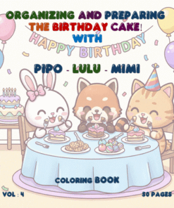 A Birthday Surprise for Pipo Lulu and Mimi Coloring Book – VOL 4
