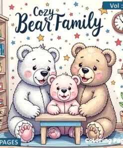 Coloring pages Cozy Bear Family Vol 6 The Ultimate Creative Escape