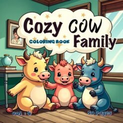 Cow Family Cheerful Coloring Pages Vol. 4: Digital Farm Joy