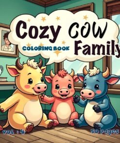 Cow Family Cheerful Coloring Pages Vol. 4: Digital Farm Joy