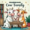 Cow Family Cozy Coloring Pages Vol. 1 Digital Farmstead Charm