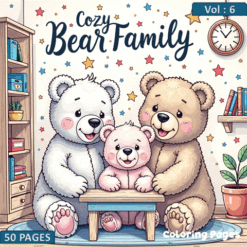 Alternative view of Coloring pages Cozy Bear Family Vol 6: The Ultimate Creative Escape