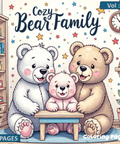 Alternative view of Coloring pages Cozy Bear Family Vol 6: The Ultimate Creative Escape