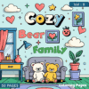 The Cozy Bear Family: Coloring Adventures Vol. 8 – Digital Joy