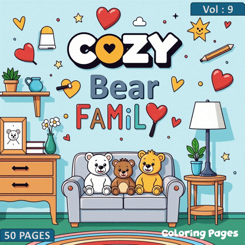 Cozy Bear Family Everyday Scenes