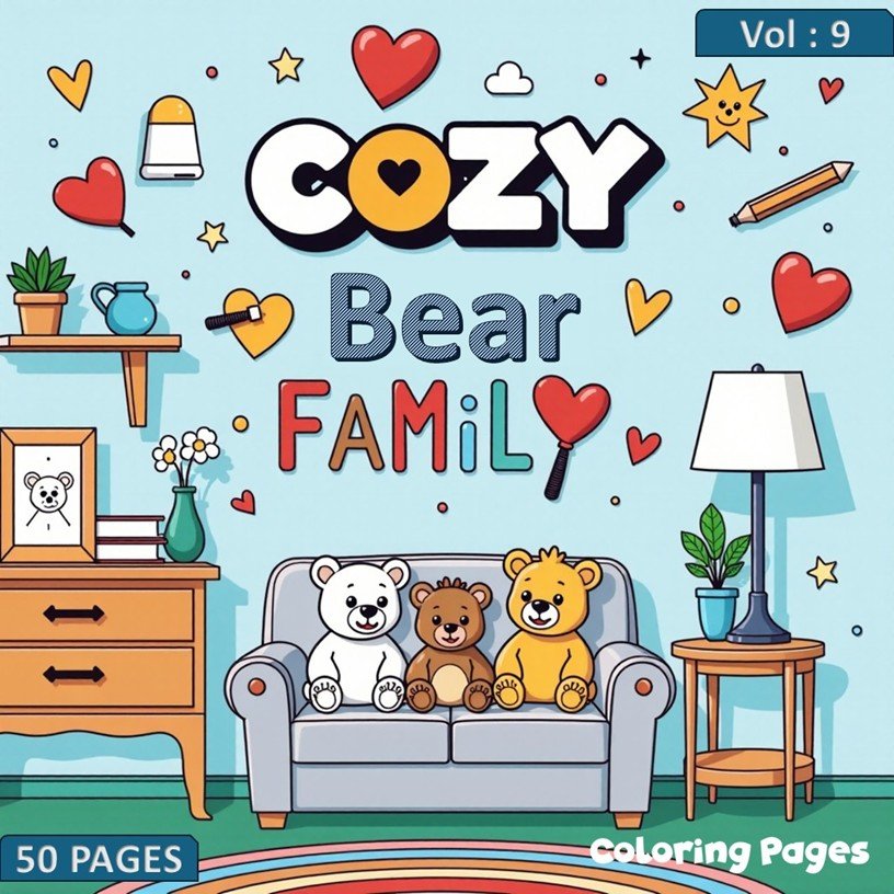 Cozy Bear Family Everyday Scenes