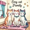 Cozy Cat Family Moments Coloring Pages Vol. 4: Digital Bliss