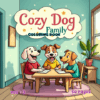 Dog Family Happy Coloring Book Vol. 3 Whimsical Puppy Digital Art