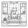 Cozy Cat Family Coloring Book Vol. 2: 50 Adorable Feline Designs - Image 4