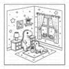 Dinosaur Family Cozy Coloring Pages Vol. 1: Prehistoric Digital Fun - Image 4