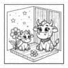 Cow Family Cozy Coloring Pages Vol. 1: Digital Farmstead Charm - Image 3