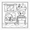 Dog Family Relaxing Coloring book Vol. 1: Digital Puppy Bliss - Image 3
