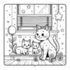 Cozy Cat Family Cute Coloring Book Vol. 5: Pure Digital Whimsy - Image 3