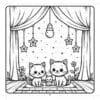 Cozy Cat Family Relaxing Coloring Pages Vol. 6: Digital Serenity - Image 3