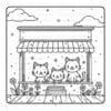 Cozy Cat Family coloring pages Vol. 1: Purr-fect Digital Art Fun - Image 4