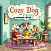 Dog Family Happy Coloring Book Vol. 3 Whimsical Puppy Digital Art