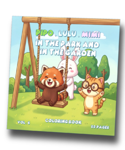 Hide-and-Seek in the Grass Pipo Lulu and Mimi Garden Scenes – VOL 6