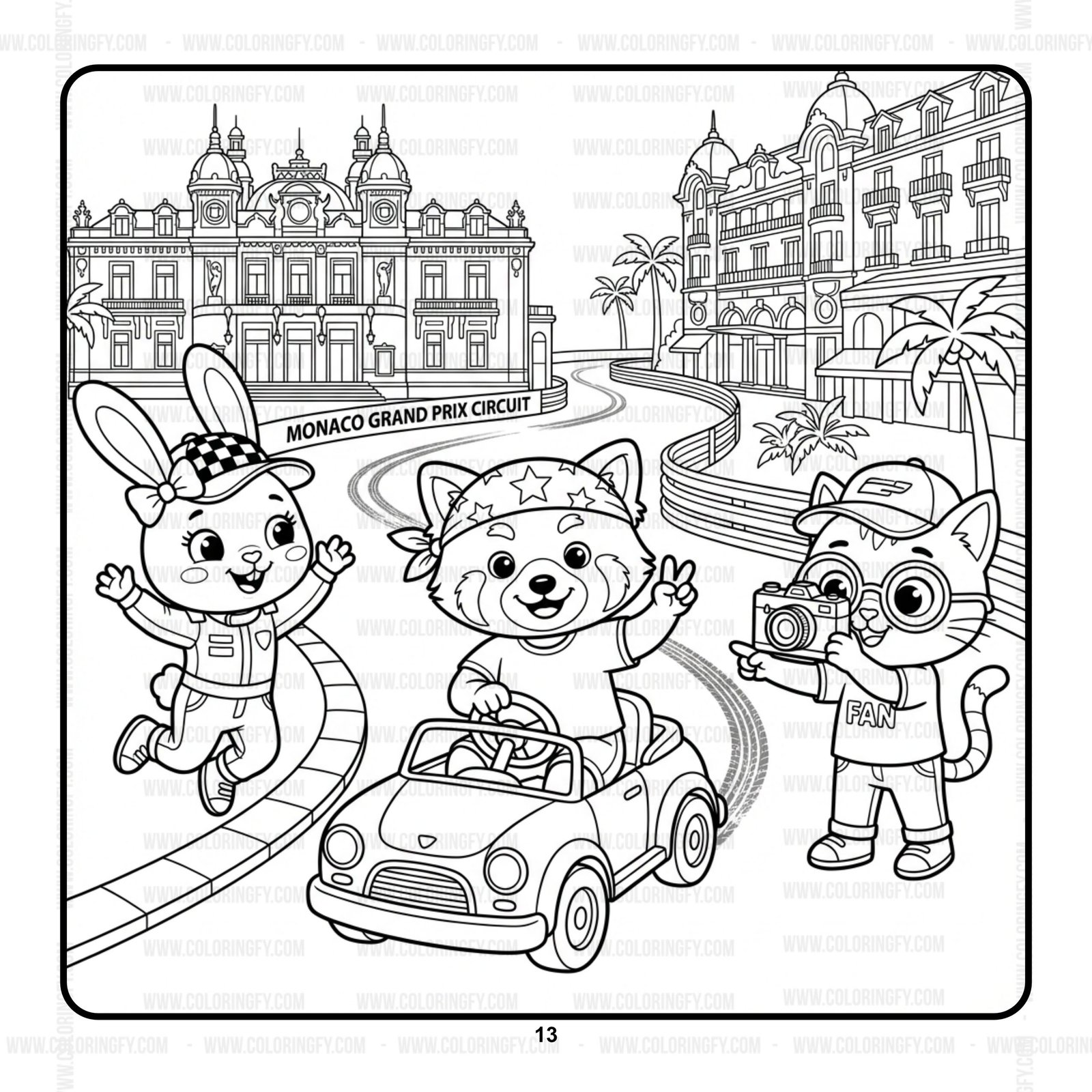 Pipo Lulu and Mimi Colorful World Coloring Book VOL 7 – 50 Pages – Image 4