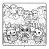 Pipo Lulu and Mimi Colorful World Coloring Book VOL 7 – 50 Pages - Image 5