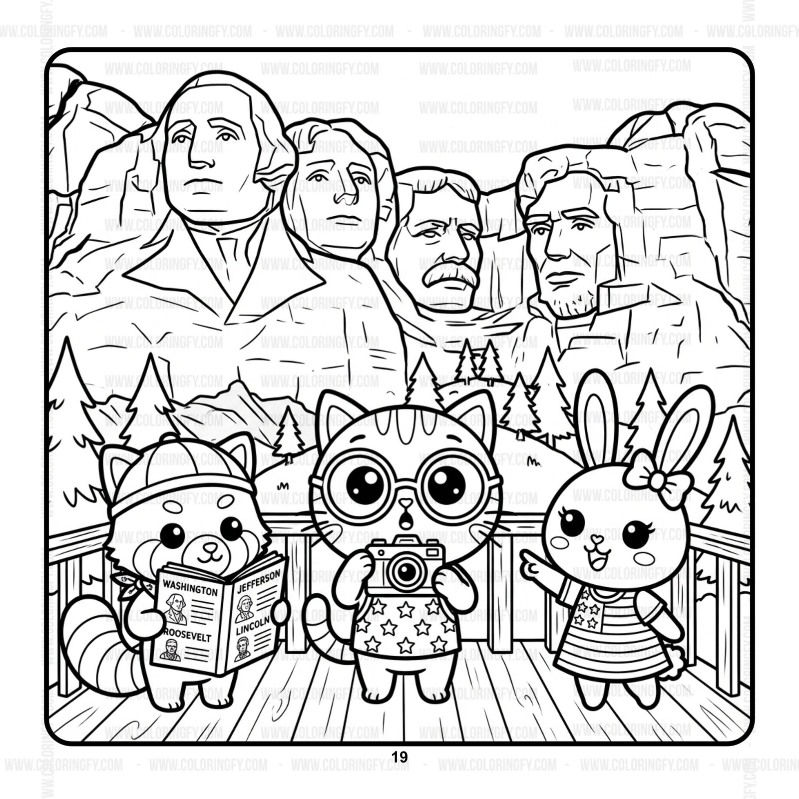 Pipo Lulu and Mimi Colorful World Coloring Book VOL 7 – 50 Pages – Image 5