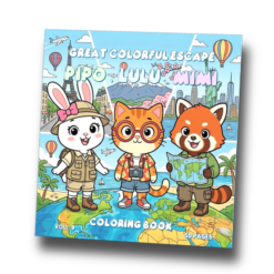 Pipo Lulu & Mimi Great Colorful Escape Coloring Book VOL 9