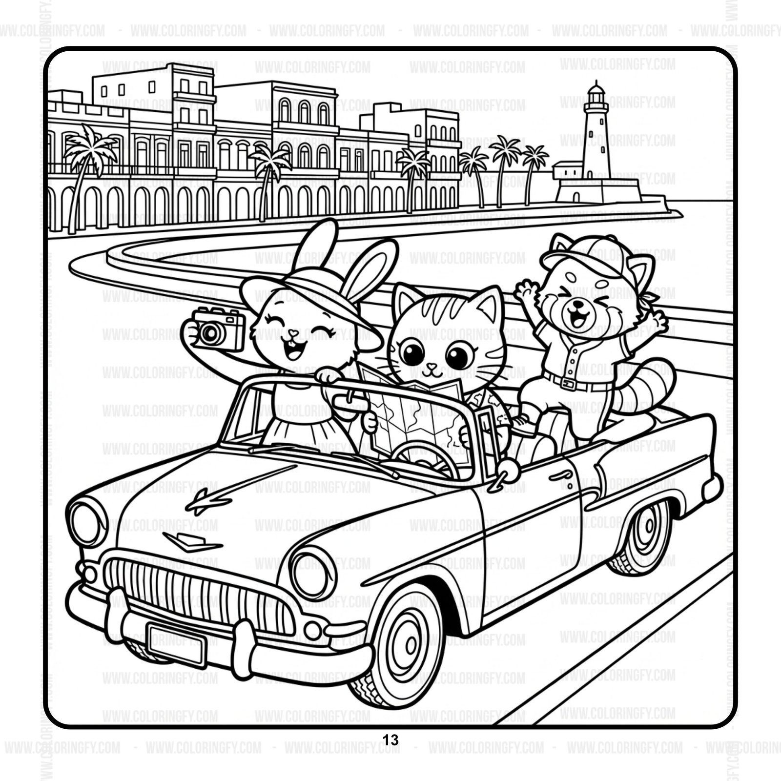 Pipo Lulu & Mimi Great Colorful Escape Coloring Book VOL 9 – 50 Pages – Image 3