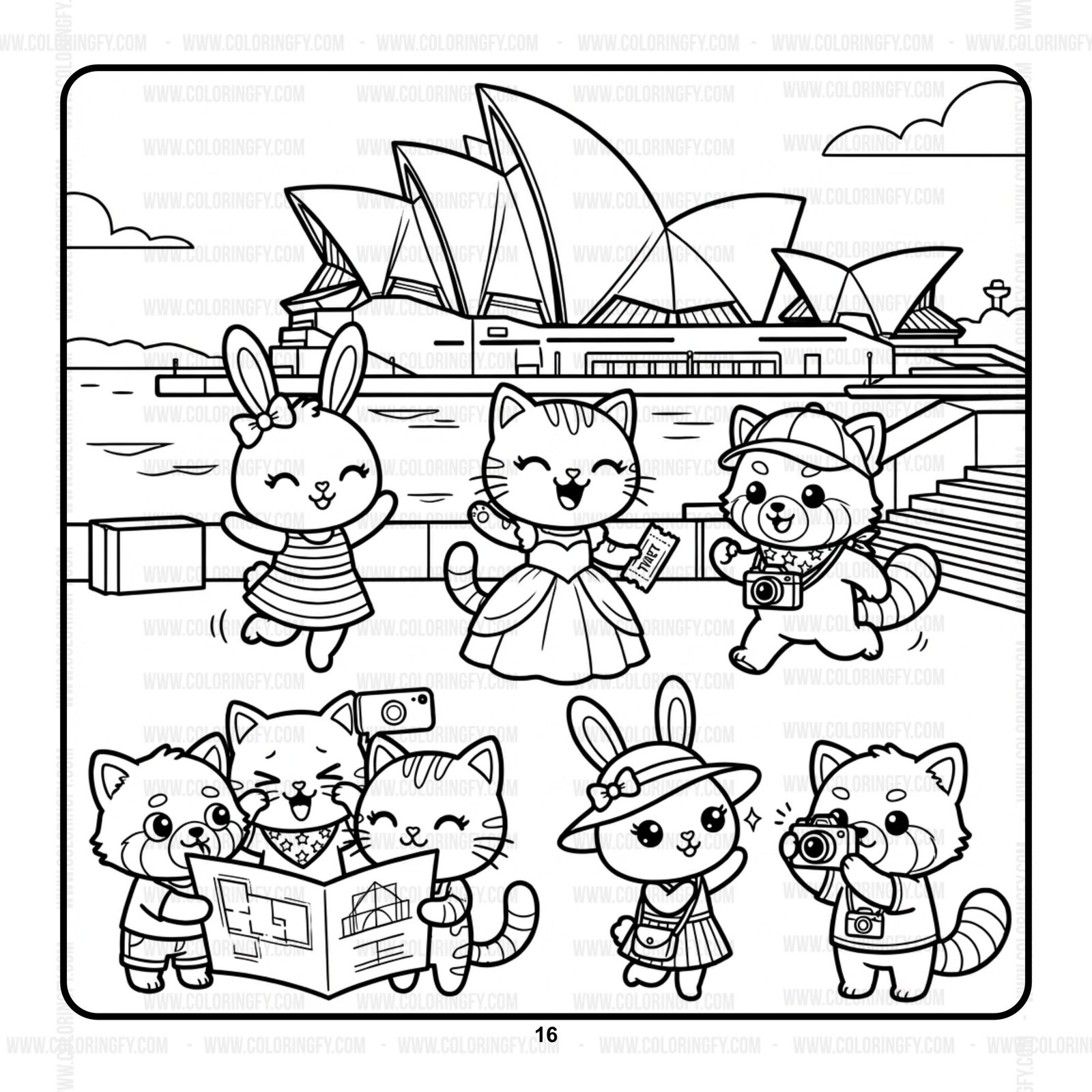 Pipo Lulu & Mimi Great Colorful Escape Coloring Book VOL 9 – 50 Pages – Image 4