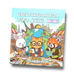 Pipo Lulu & Mimi Great Exploration Coloring Book VOL 4