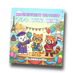 Pipo Lulu & Mimi Magnificent Odyssey Coloring Book VOL 6