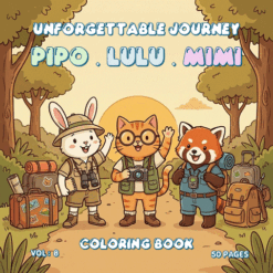 Alternative view of Pipo Lulu & Mimi Unforgettable Journey Coloring Book VOL 8