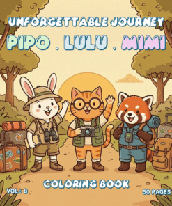 Alternative view of Pipo Lulu & Mimi Unforgettable Journey Coloring Book VOL 8