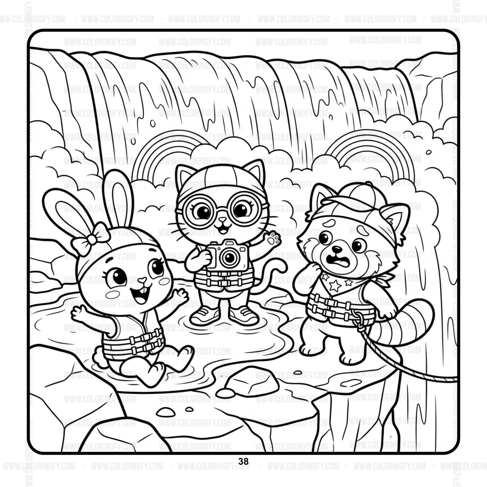 Pipo Lulu & Mimi Wonderful Journey Coloring Book VOL 10 – 50 Pages – Image 3