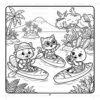 Pipo Lulu and Mimi World Adventures Coloring Book VOL 3 -  50 pages - Image 4