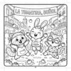 Pipo Lulu and Mimi World Tour Coloring book VOL 1 -  50 pages - Image 5