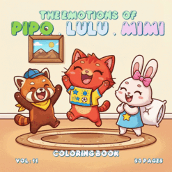 The Emotions of Pipo Lulu and Mimi VOL 11 Coloring Book