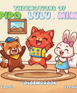 The Emotions of Pipo Lulu and Mimi VOL 11 Coloring Book
