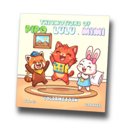 The Emotions of Pipo Lulu and Mimi VOL 11 Coloring Book