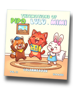 The Emotions of Pipo Lulu and Mimi VOL 11 Coloring Book