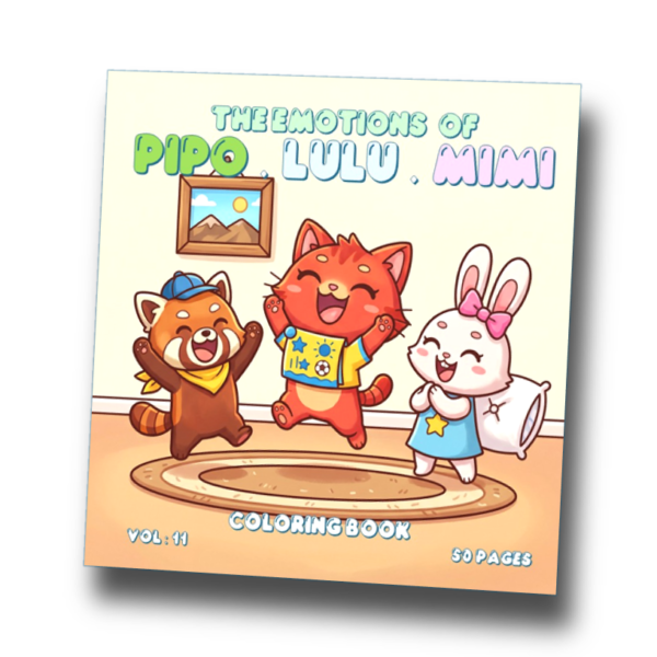 The Emotions of Pipo Lulu and Mimi VOL 11 Coloring Book